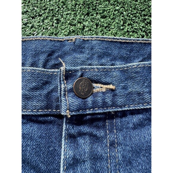 Y2K Dickies Carpenter Baggy Grunge Jorts Jean Shorts Dark Wash Denim Size 36 - Picture 6 of 10